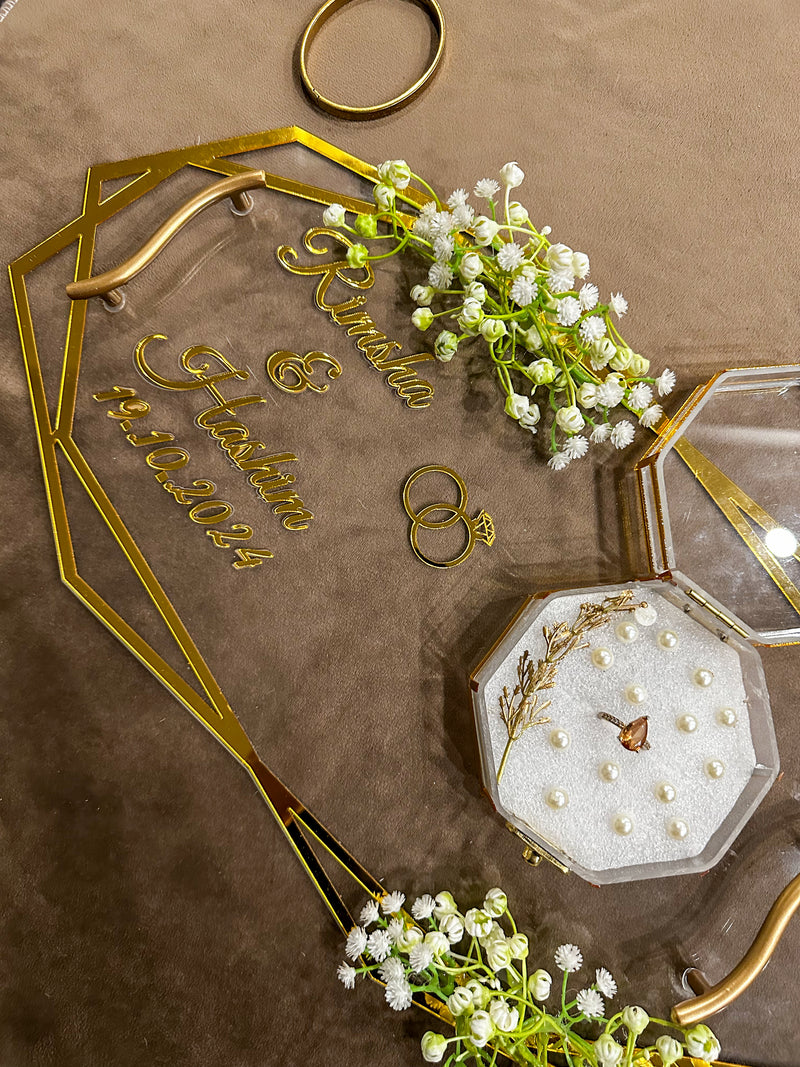 Personalized Ring Tray - Nikkah Tray