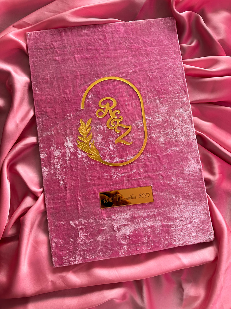 Nikkah Nama Booklet | Pink