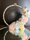 Mirror Engagement Tray - White & Pink Flowers
