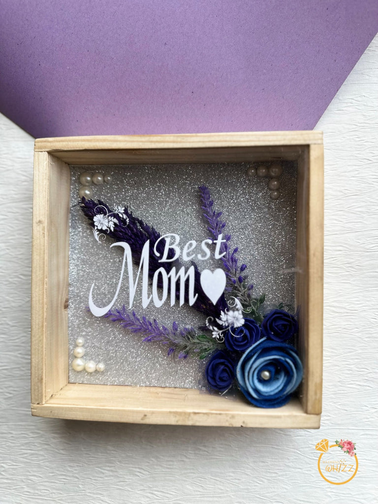 Wooden Shadowbox with Sliding Acrylic Lid