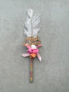 Pink Rose Feather Pen