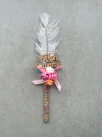 Pink Rose Feather Pen