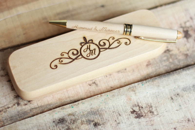 Your Special Day Deal - Combo of Nikkah Nama, Wooden Pen & Ring Tray