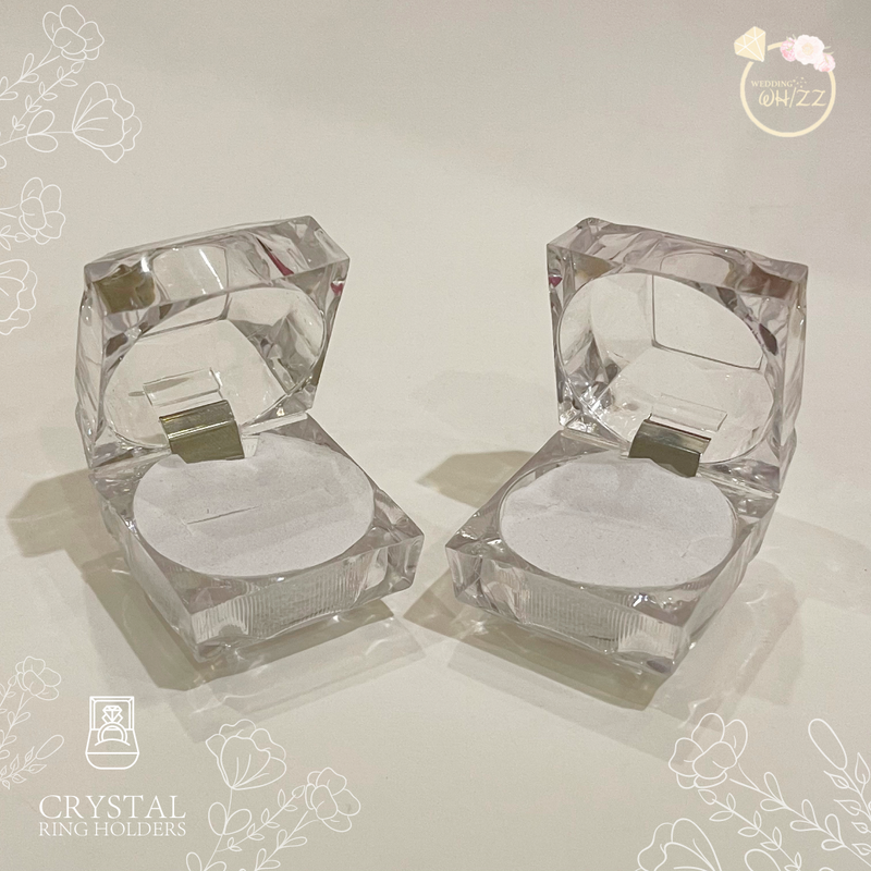 Pair of Crystal Ring Holders