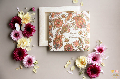 Floral Foil Printed Booklet
