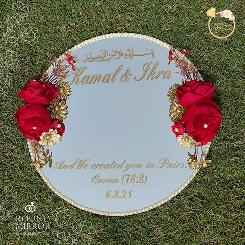 Multi-Colour Decorated Engagement Ring Platter – Anantmaya