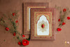 Mughal Foil Printed Booklet with Embellishment + Enevlope
