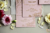 Pink Stars Card with Transparent envelope
