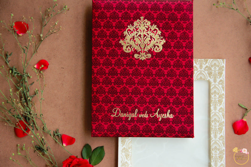 Silk Traditional Maroon Booklet