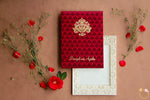 Silk Traditional Maroon Booklet
