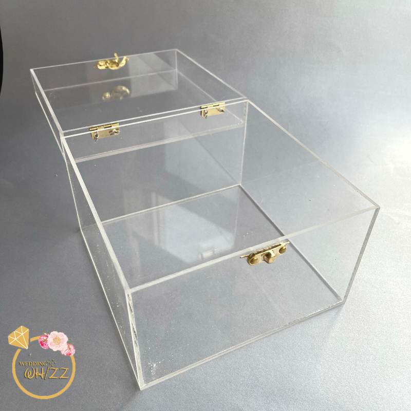 Square Acrylic Box with Hook - 7 x 7 x 5 - 1 piece