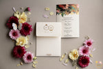 Textured Floral Digital Print Invite